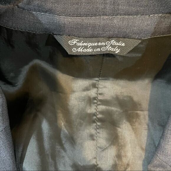 DKNY Men’s Gray 100% Virgen Wool Suit Jacket Blazer Sise M Single Breasted - Picture 9 of 12